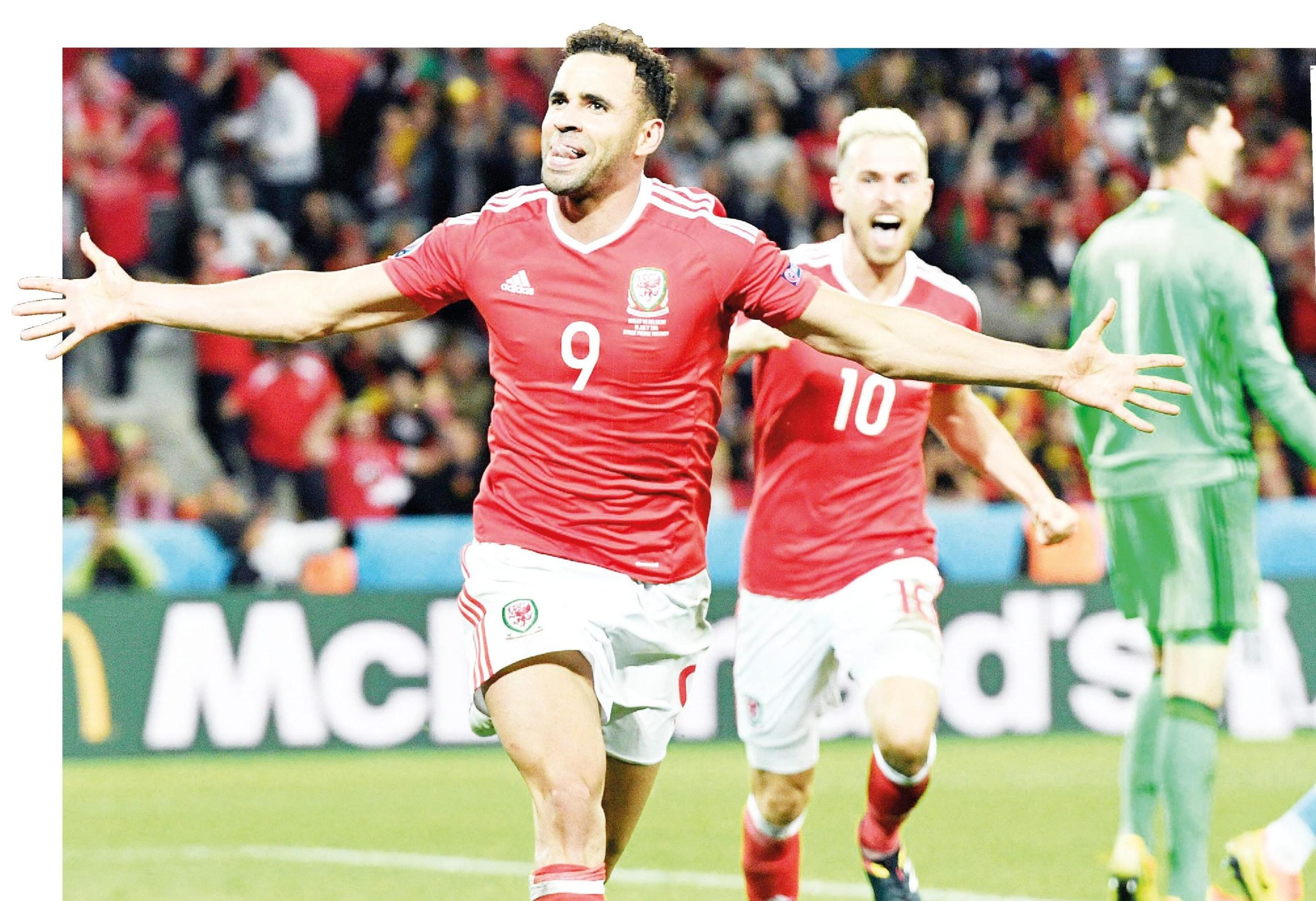 Wales striker Hal Robson-Kanu