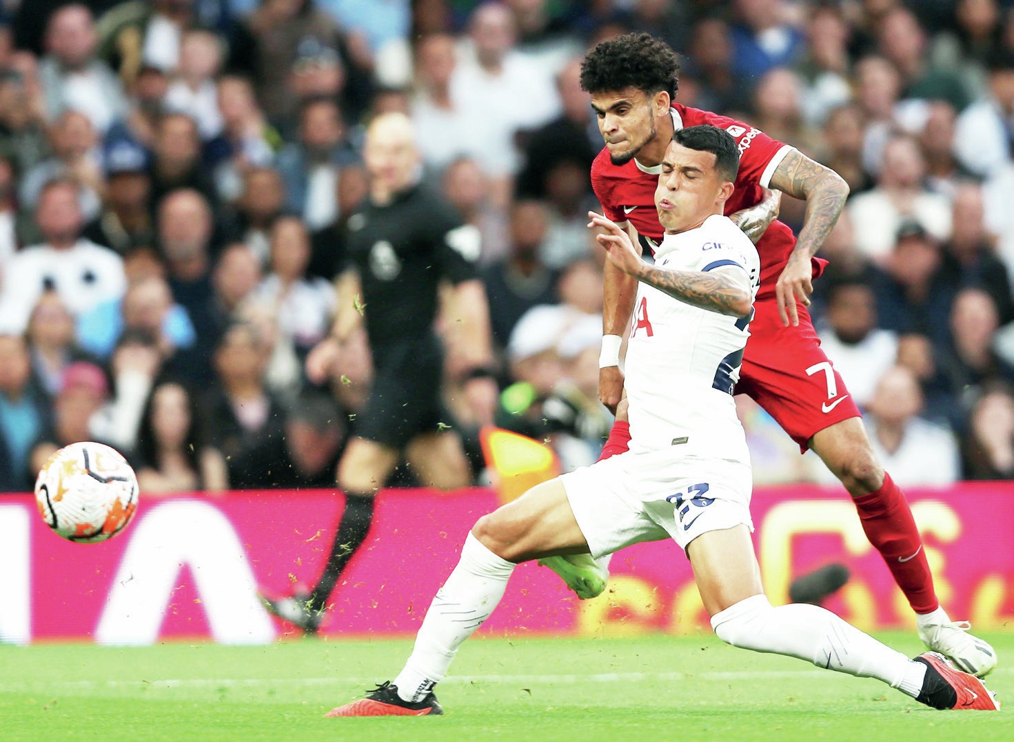 Liverpool's Luis Diaz v Tottenham